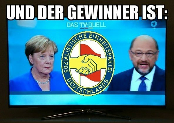 TV-Duell in der Einheitspartei